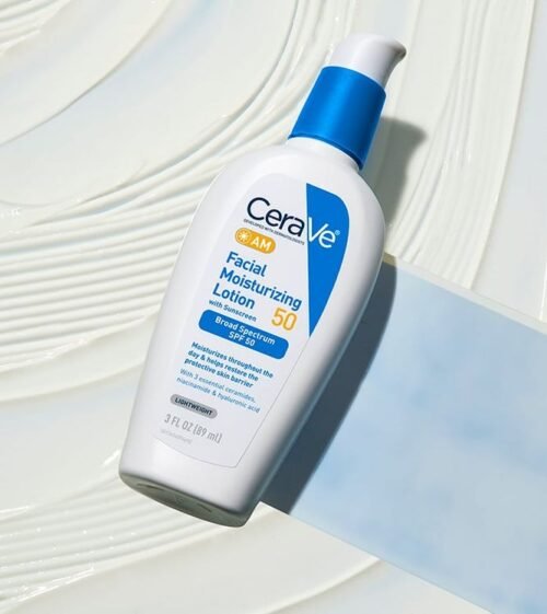 CeraVe AM Facial Moisturizing Lotion with SPF 30, Oil-Free Face Moisturizer with SPF, Formulated with Hyaluronic Acid, Niacinamide & Ceramides, 3 Ounce