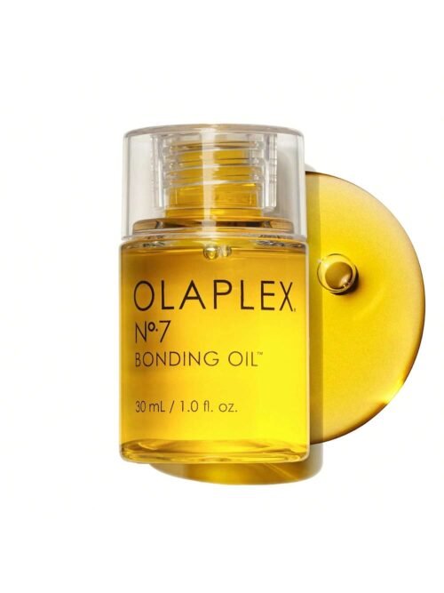 Olaplex No. 7 Bonding Oil, Concentrated High Shine Oil, Heat Protectant, Visibly Smooths & Softens Hair, Added Color Vibrancy, Up to 72 Hour Frizz Control, For All Hair Types, 1 fl oz