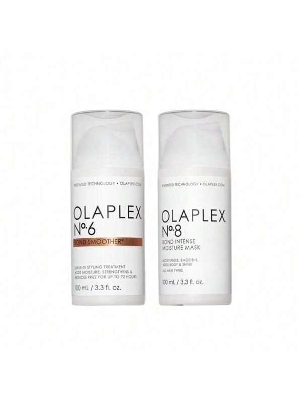 Olaplex Smoother Kit: No. 6, 8, Leave-In Styling Hair Cream Treatment, Smooths, Conditions, & Strengthens, Frizz Control for Up to 72 Hours, For All Hair Types