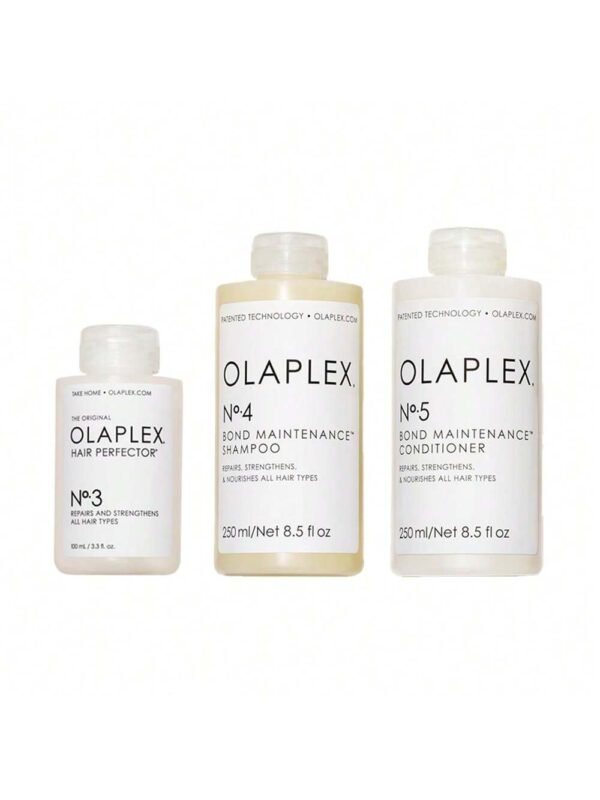 Olaplex Wash and Shine Hair Kit: No. 3, 4, 5, Shampoo & Conditioner Set to Cleanse, Hair Perfector Repairing Hair Treatment, Hydrate, & Control Frizz Up to 72 Hours, Concentrated for Dry Damaged Hair, Repairs & Strengthens For All Hair Types