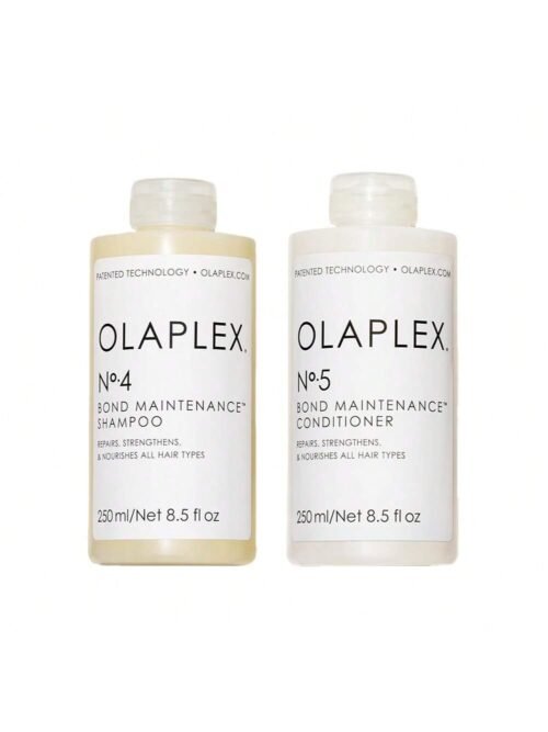 Olaplex Wash and Shine Hair Kit: No. 4, 5, Shampoo & Conditioner Set to Cleanse, Hydrate, & Control Frizz Up to 72 Hours, Bonding Oil for Shine & Protect, For All Hair Types