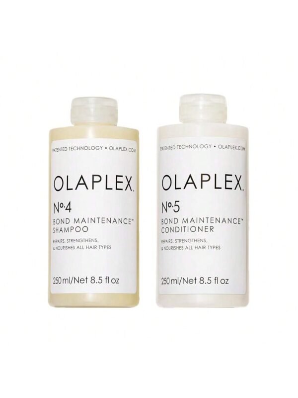 Olaplex Wash and Shine Hair Kit: No. 4, 5, Shampoo & Conditioner Set to Cleanse, Hydrate, & Control Frizz Up to 72 Hours, Bonding Oil for Shine & Protect, For All Hair Types