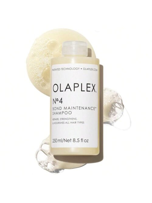 Olaplex No. 4 Bond Maintenance Shampoo, Repairs, Strengthens, & Nourishes All Hair Types, Adds Shine & Leaves Hair Feeling Soft, 8.5 fl oz