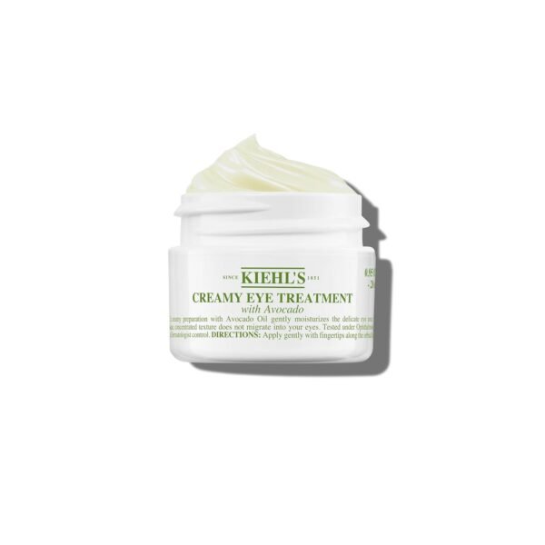 Kiehl's Avocado Eye Treatment, Under Eye Cream for Puffiness and Dark Circles, with Caffeine to Correct Bags, 99% Naturally Derived Non-Toxic Formula