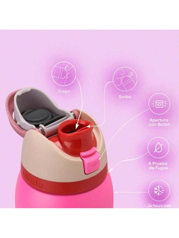 OWALA 32OZ Water Bottle With Straw, Insulated Stainless Steel Tumbler, 24hrs Cold, Lock Lid, for Sports Travel School, Style: Blue cherry