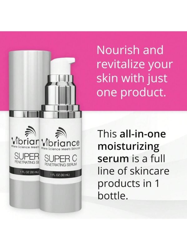 Super C Serum for Mature Skin, Made in USA, All-in-One Vitamin Formula Hydrates, Firms, Lifts, Smooths, Targets Age Spots, Wrinkles, 1 fl ozVibriance Super C Serum for Mature Skin, Made in USA, All-in-One Vitamin Formula Hydrates, Firms, Lifts, Smooths, Targets Age Spots, Wrinkles, 1 fl oz