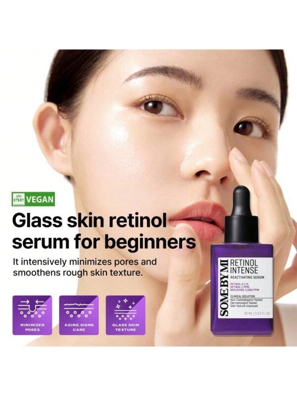 Skincare Set: AHA BHA PHA 30 Days Miracle Toner (150ml) + Retinol Intense Reactivating Serum (30ml) – Refines Skin Texture,Korean Skin Care with Salicylic Acid, 2% Niacinamide, Bakuchiol, Suitable for All Skin Types