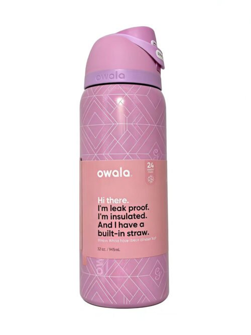 OWALAFreeSip NEW Original 32OZ Insulated Stainless Steel Water Bottle With Straw Sports Water Bottle