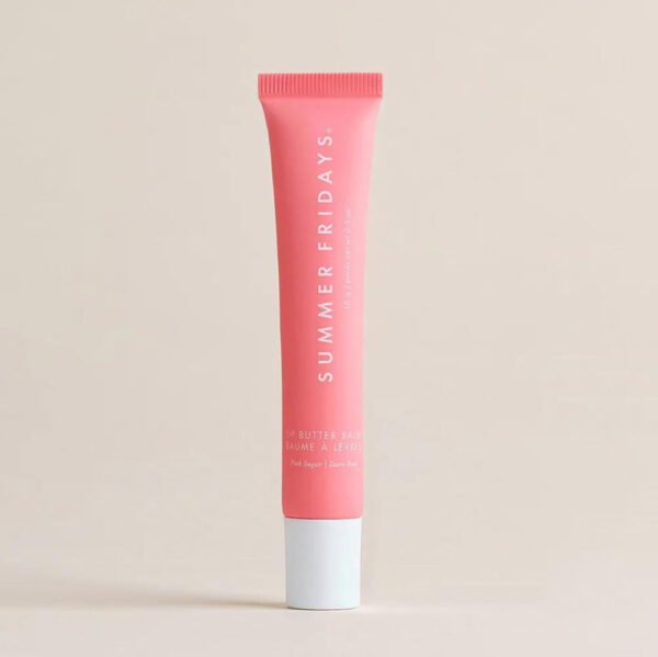 Summer Fridays Tinted Lip Butter Balm - Conditioning Vegan Lip Balm for Instant Moisture, Shine & Hydration - Sheer-Tinted, Soothing Skincare - Pink Sugar (0.5 Oz)