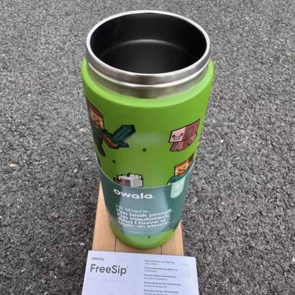 OWALAFreeSip NEW Original 32OZ Insulated Stainless Steel Water Bottle With Straw Sports Water Bottle