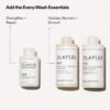 Olaplex Wash and Shine Hair Kit: No. 3, 4, 5, Shampoo & Conditioner Set to Cleanse, Hair Perfector Repairing Hair Treatment, Hydrate, & Control Frizz Up to 72 Hours, Concentrated for Dry Damaged Hair, Repairs & Strengthens For All Hair Types