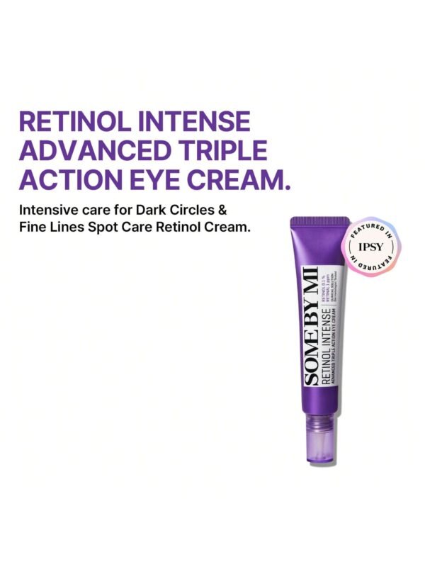 Retinol Skincare Set: Intense Reactivating Serum (30ml) + Advanced Triple Action Eye Cream (30ml) – Korean Skin Care with Bakuchiol, Smooths Skin Texture, Suitable for Daily Use