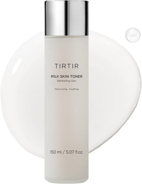TIRTIR Milk Skin Rice Toner - Deep Moisturizing, Hydrating and Refreshing for face, Niacinamide, Ceramide, Rice Bran Extract, Nature-Oriented Ingredients, Korean Skin Care, Vegan, 150ml / 5.07 fl.oz.