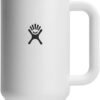 Hydro Flask Travel Tumbler with Handle, Lid and Straw - Insulated Stainless Steel in 40 Oz Trillium