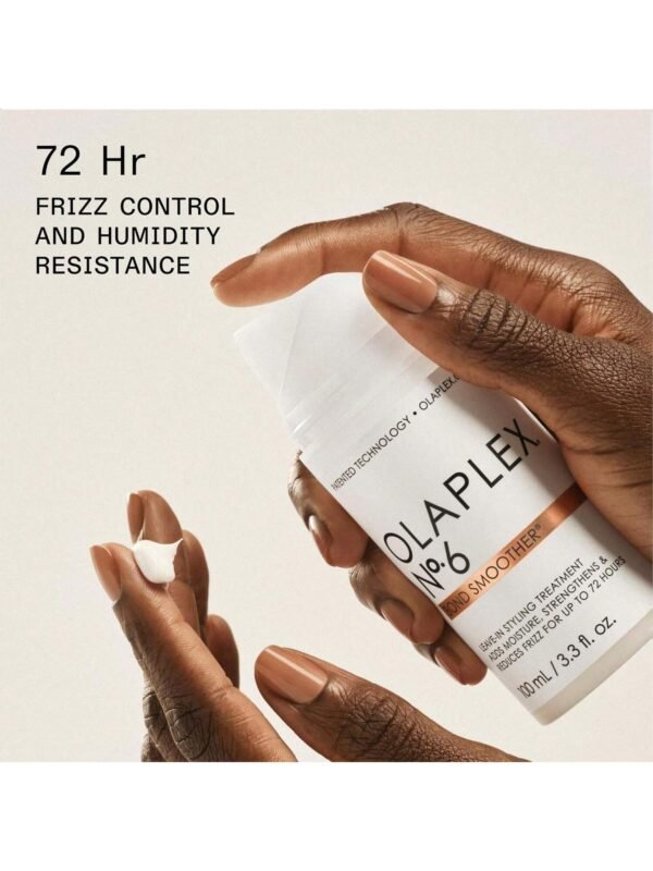 Olaplex No. 6 Bond Smoother, Leave-In Styling Hair Cream Treatment, Smooths, Conditions, & Strengthens, Frizz Control for Up to 72 Hours, For All Hair Types, 3.3 fl oz