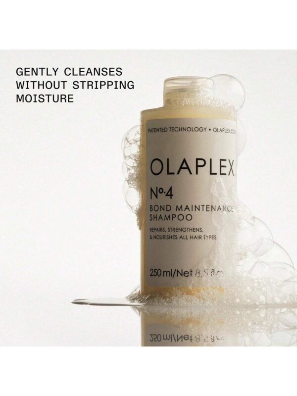Olaplex No. 4 Bond Maintenance Shampoo, Repairs, Strengthens, & Nourishes All Hair Types, Adds Shine & Leaves Hair Feeling Soft, 8.5 fl oz