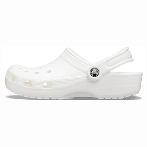 Crocs Garden Clogs for Women and Men - Slip On Work Shoes with Arch Support, Quick-Dry Water Shoes & Comfortable Casual Sandals | Size: Women's 7 / Men's 5 | Color: White