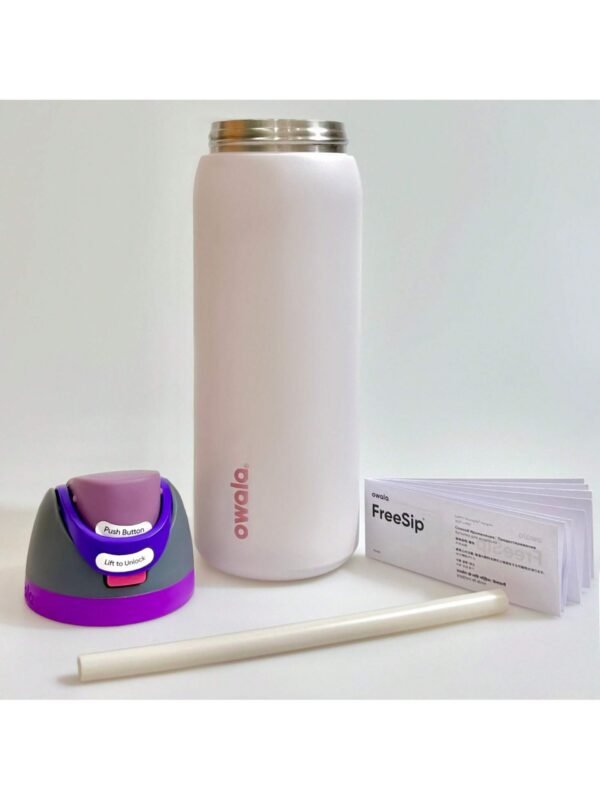 OWALA 32 oz Insulated Stainless Steel Water Bottle with Straw for Sports and Travel, Sports Water Bottle