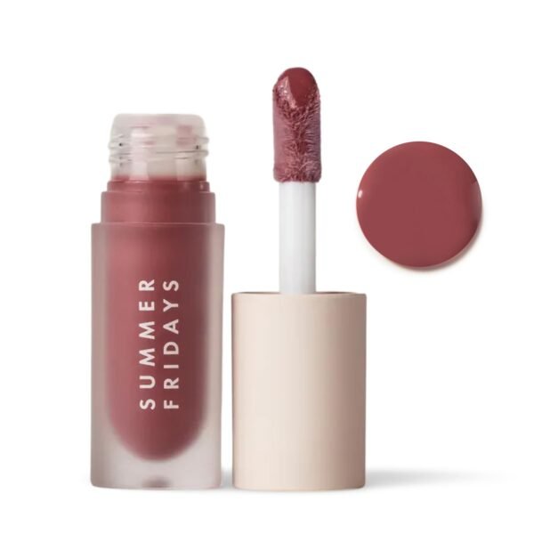 Summer Fridays Dream Lip Oil - Hydrating Tinted Lip Gloss Oil - Non-Sticky Formula with Skincare Benefits for Long-Lasting Softness + Shine - Soft Mauve