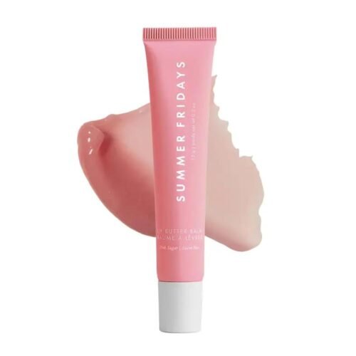 Summer Fridays Tinted Lip Butter Balm - Conditioning Vegan Lip Balm for Instant Moisture, Shine & Hydration - Sheer-Tinted, Soothing Skincare - Pink Sugar (0.5 Oz)