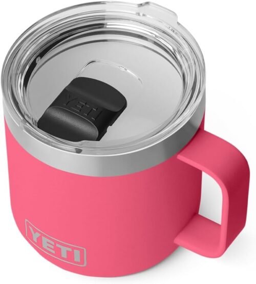 YETI Rambler 14 oz Ceramic Lined Stackable Mug, Vacuum Insulated, Stainless Steel with MagSlider Lid