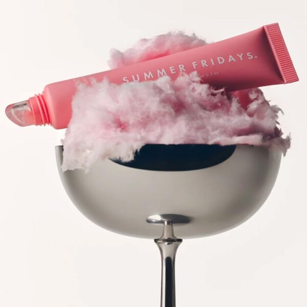 Summer Fridays Tinted Lip Butter Balm - Conditioning Vegan Lip Balm for Instant Moisture, Shine & Hydration - Pink Sugar