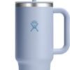 Hydro Flask Travel Tumbler with Handle, Lid and Straw - Insulated Stainless Steel in 40 Oz Trillium