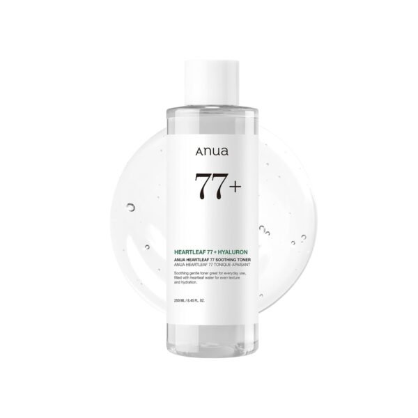 Anua Heartleaf 77 Soothing Toner I pH 5.5 Trouble Care, Calming Skin, Refreshing, Hydrating, Purifying, Cruelty Free, Vegan,(250ml / 8.45 fl.oz.)