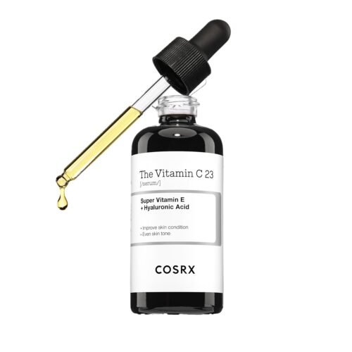 COSRX Pure Vitamin C 23% Serum with Vitamin E & Hyaluronic Acid, Hydrating Facial Serum for Fine Lines, Uneven Skin Tone & Dull Skin, 0.7oz/20g