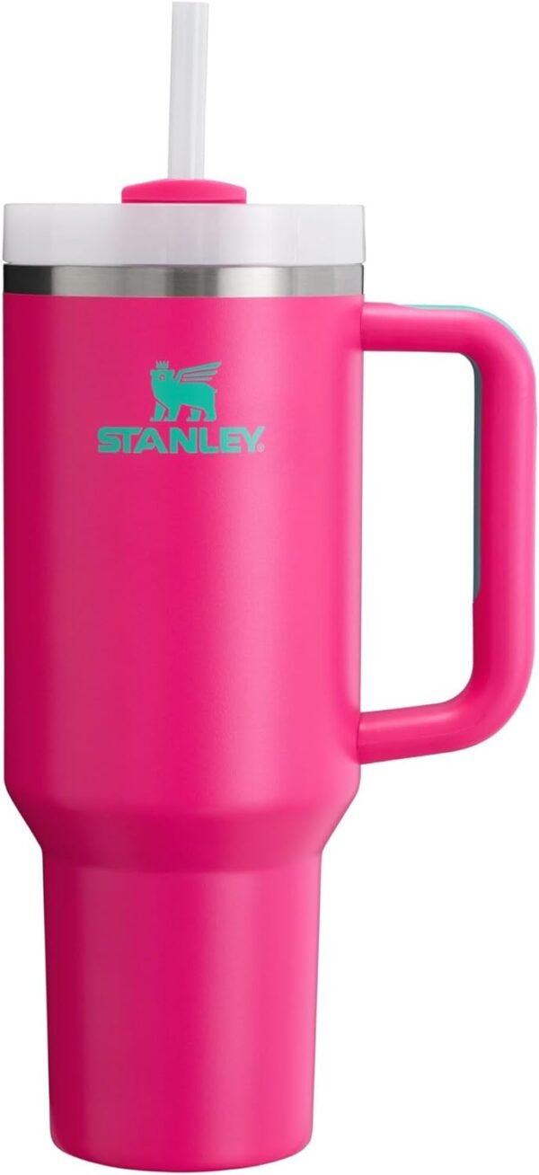 STANLEY Quencher H2.0 Tumbler with Handle and Straw 40 oz | Flowstate 3-Position Lid | Cup Holder Compatible for Travel | Insulated Stainless Steel Cup
