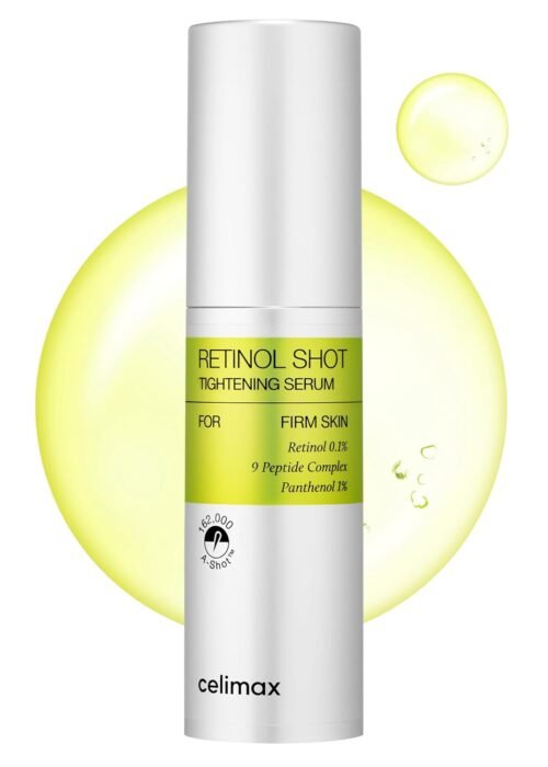 celimax The Vita A Retinol Shot Tightening Serum | with Pure Vitamin A Retinol, Peptide, Pore Minimizer, Wrinkles & Fine Lines, Firmer Skin, Anti-Aging, Skin Smoothing 30ml