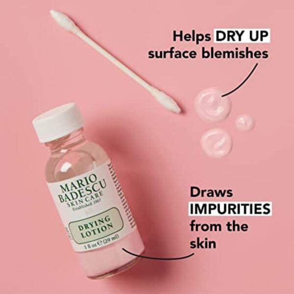 Mario Badescu Drying Lotion, 1 Fl oz, Dry Up Surface Blemishes Overnight