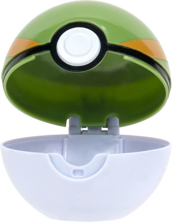 POKEMON PKW3136 - Clip 'n'Go Poké Balls - Menki & Nest Ball, Official Pokéball with 5 cm Figure