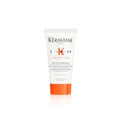 Kerastase Nectar Thermique Heat Protecting Cream - Anti-Frizz, Softness & Shine, Heat Protection, With Niacinamide, For Medium to Thick Dry Hair