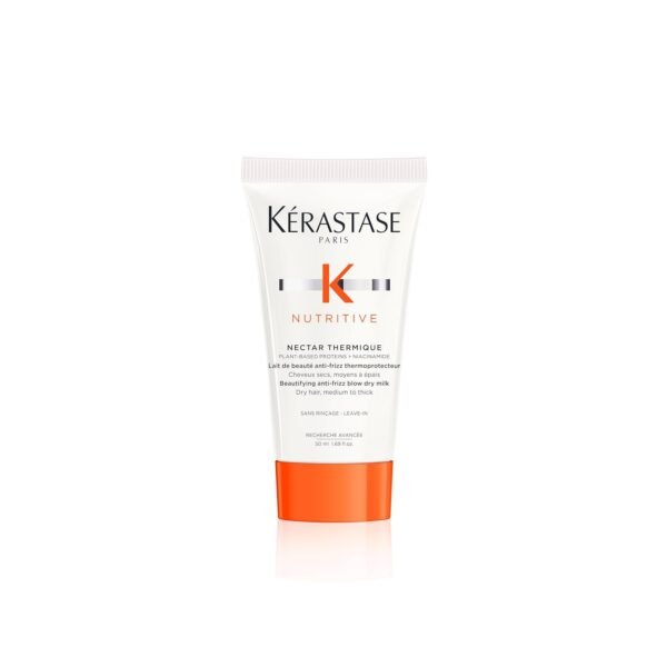 Kerastase Nectar Thermique Heat Protecting Cream - Anti-Frizz, Softness & Shine, Heat Protection, With Niacinamide, For Medium to Thick Dry Hair