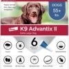 K9 Advantix II XL Dog Vet-Recommended Flea, Tick & Mosquito Treatment & Prevention | Dogs Over 55 lbs. | 6-Mo Supply