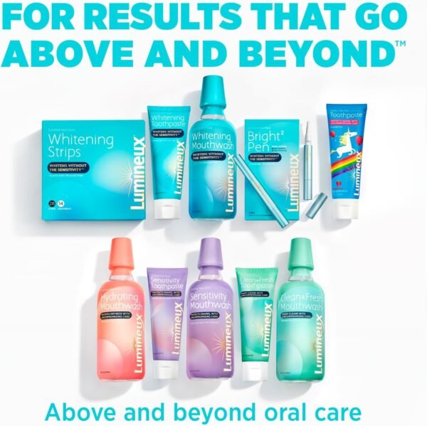 Lumineux Teeth Whitening Strips Kit -7 Treatments - Peroxide Free - Enamel Safe for Whiter Teeth - Whitening Without The Sensitivity - Dentist Formulated - Sensitivity Free