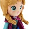 Disney Official Anna Plush Doll - 14 Inch Disney Plush with Velour Cape with Decorative Printed Filigree & Foam Clasp, Satin Dress, Boots & Embroidered Features - Frozen Toys for Girls