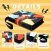 POKEMON Card Binder 4 Pocket with 50 Removable Sleeves-Can Hold 400 Cards,3-Ring Zipper Sports Book is Gifts for Boys and Girls（Black）