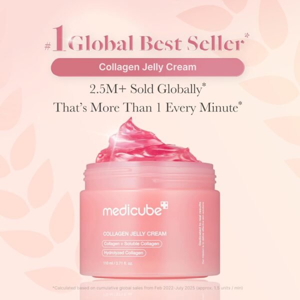 Medicube Collagen Jelly Cream- Niacinamide & Freeze-Dried Hydrolyzed Collagen-Boosts skin barrier hydration & gives 24h Glow & Firmer looking skin | Gift for Women & Stocking Stuffers (3.71 fl.oz.)