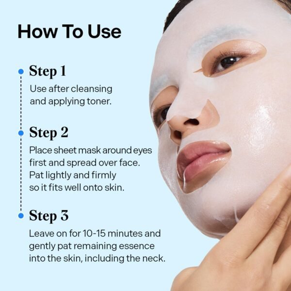 Torriden DIVE IN Hyaluronic Acid Facial Mask (10 sheets) | Deep Hydration Korean Face Sheet Mask | Panthenol & Allantoin