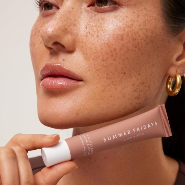 Summer Fridays Tinted Lip Butter Balm - Conditioning Vegan Lip Balm for Instant Moisture, Shine & Hydration - Vanilla Beige