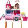 Barbie Doll (11.5-in Blonde) and Pet Boutique Playset with 4 Pets, Color-Change Grooming Feature and Accessories, Great Gift for 3 to 7 Year Olds