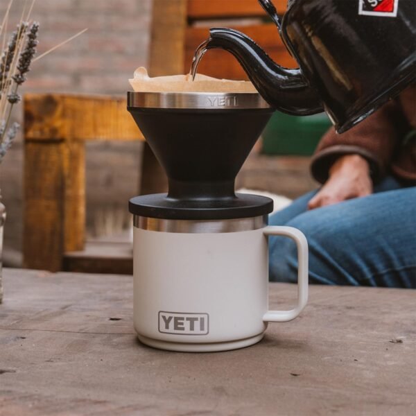 YETI Rambler 14 oz Ceramic Lined Stackable Mug, Vacuum Insulated, Stainless Steel with MagSlider Lid