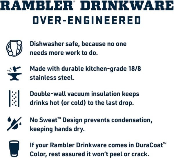 YETI Rambler 14 oz Ceramic Lined Stackable Mug, Vacuum Insulated, Stainless Steel with MagSlider Lid