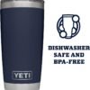 YETI Rambler 20 oz Stainless Steel Vacuum Insulated Tumbler w/MagSlider Lid