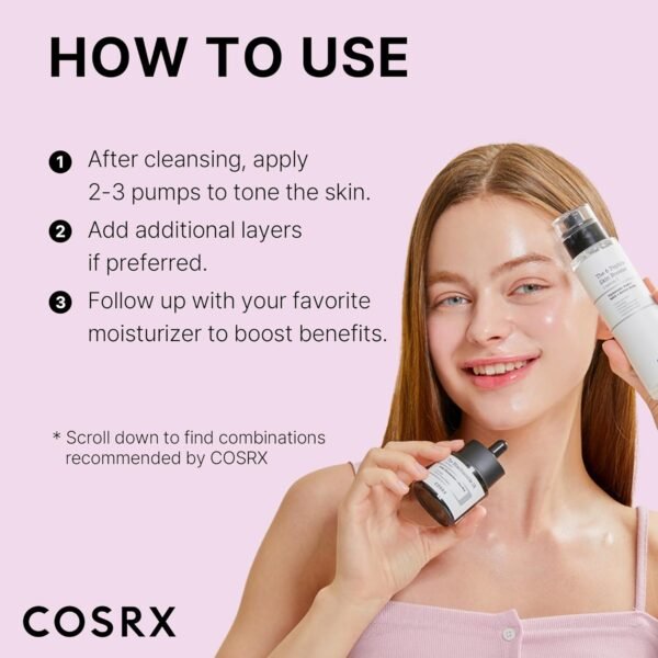 COSRX 6X Peptide Collagen Booster Toner Serum with Copper Peptides, Niacinamide & Hyaluronic Acid Skin Renewal Boosting Facial Essence for All Skin Types, 5.07 Fl.Oz
