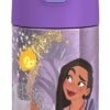 Disney Water Bottle with Straw - 12 Ounce - Kids Stainless Steel Vacuum Insulated Water Bottle with Lid, Wish