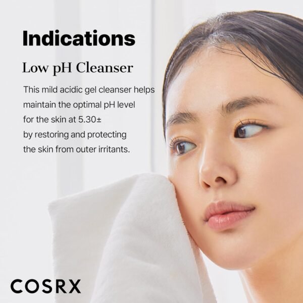 COSRX Low pH Good Morning Gel Face Cleanser, 5.07 fl oz, BHA Face Wash, Daily Mild Face Cleanser for Sensitive Skin, PH Balancing, Korean Skin Care