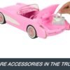 Barbie Hot Wheels RC Corvette from The Movie, Full-Function Remote-Control Toy Car Holds 2 Dolls